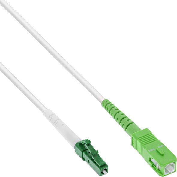 InLine InLine® Fiber Optical Simplex Cable, FTTH, LC/APC 8° to SC/APC 8°, 9/125µm, OS2, 1m