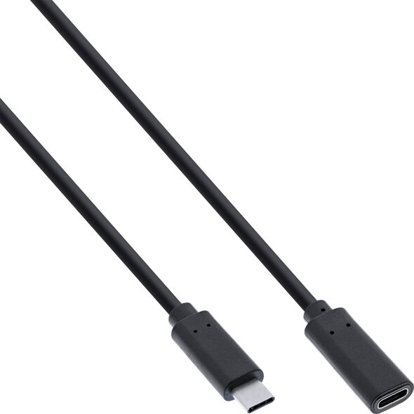 Kabel USB InLine USB-C - USB-C 0.5 m Czarny (35776)