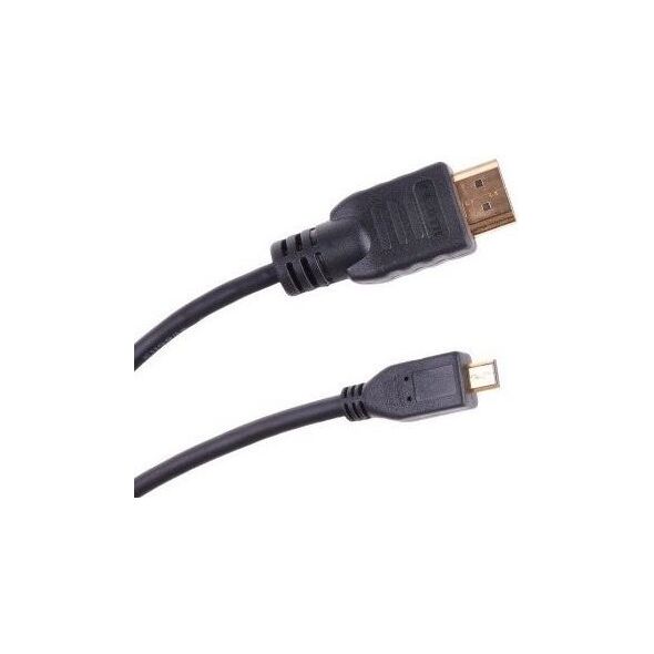 Kabel HDMI Micro - HDMI 1.5m czarny (KPO3877-1,8)