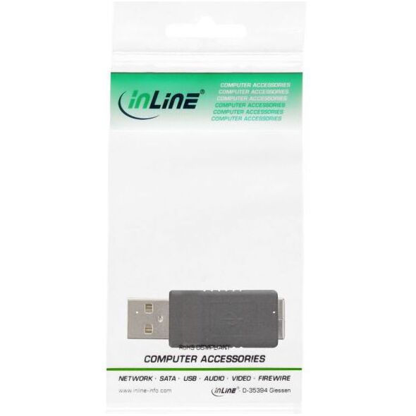 Adapter USB InLine USB - USB-B Czarny  (33443)