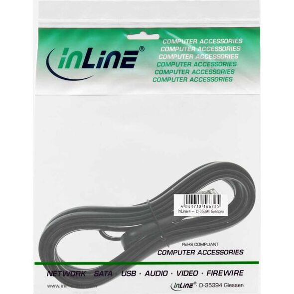 InLine Kabel RJ12 męski - męski 6P6C 2m (18842)