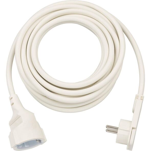 Brennenstuhl Quality Plastic Extension Cable with Flat Plug 5m H05VV-F3G1.5 white (1168980250) (BNN1168980250) έως 12 άτοκες Δόσεις