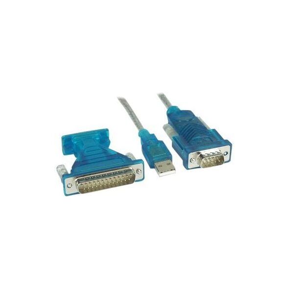 Kabel USB InLine USB-A - DB-9 1.8 m Przezroczysty (33396)