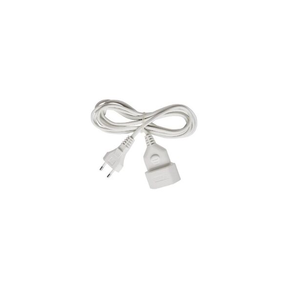 Brennenstuhl Plastic extension cable 5m white H03VVH2-F 2x0,75 (1161670) (BNN1161670) έως 12 άτοκες Δόσεις