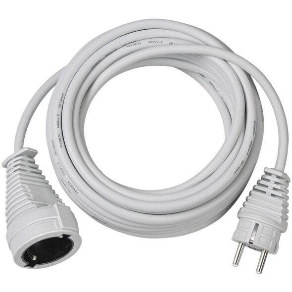 Brennenstuhl Quality plastic extension cable 10m white H05VV-F 3G1,5 (1168460) (BNN1168460) έως 12 άτοκες Δόσεις