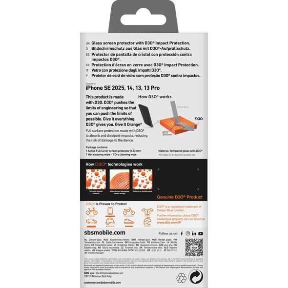 Active Full Cover Glass Iphone 16E