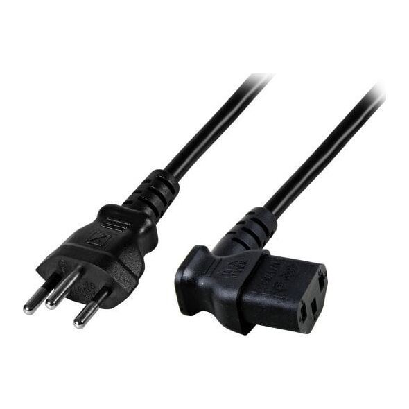 Καλώδιο τροφοδοσίας EFB Elektronik EK483.1,8V2 Μαύρο 1,8 m T12 C13 πάνελ