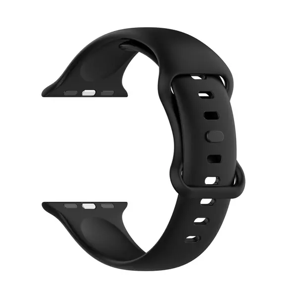 Bizon Strap Watch Silicone S Apple Watch 44/45/46/49 mm black
