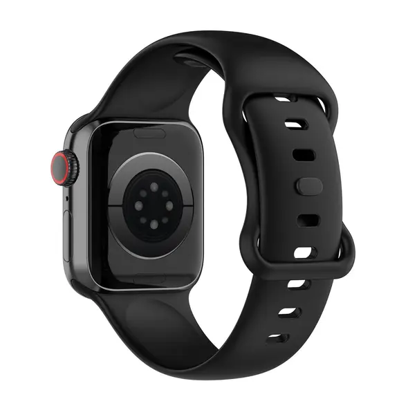 Bizon Strap Watch Silicone S Apple Watch 44/45/46/49 mm black