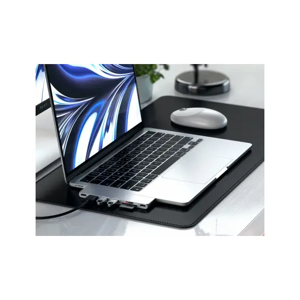Satechi Pro Hub Slim with dual USB-C for MacBook (USB 4, HDMI, 2xUSB-A, SD/microSD, USB-C) (silver)