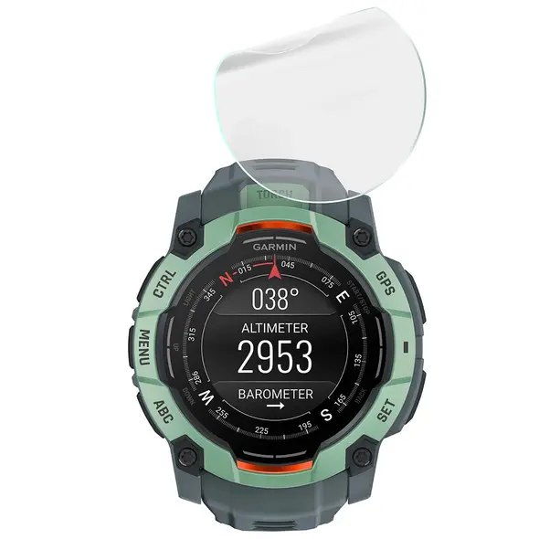 Bizon Glass Watch Hydrogel Garmin Instinct 3 45 mm [2 PACK]
