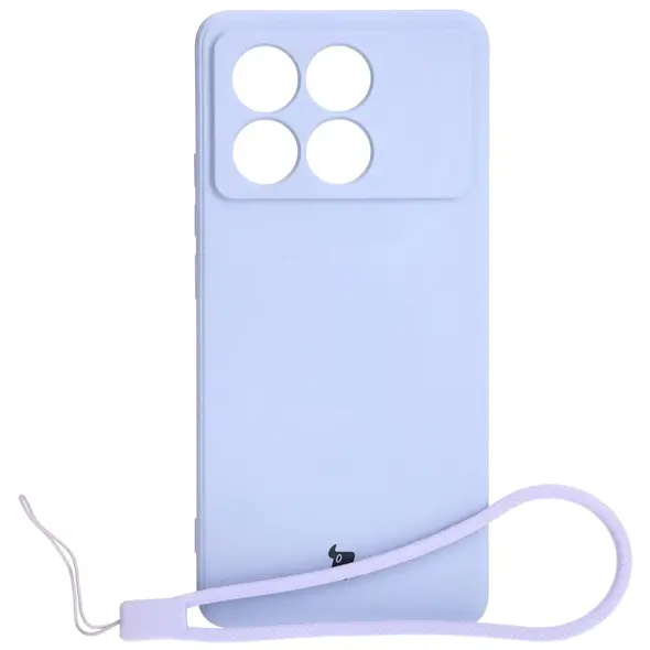 Bizon Case Silicone Sq Xiaomi Poco X6 Pro light purple