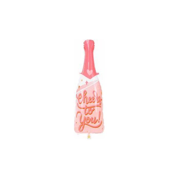 PartyDeco Balon foliowy Butelka, cheers to you, 28x87 cm one size