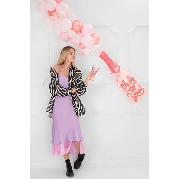 PartyDeco Balon foliowy Butelka, cheers to you, 28x87 cm one size