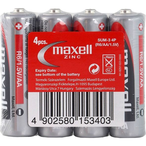 Maxell Bateria AA / R6 4 szt.