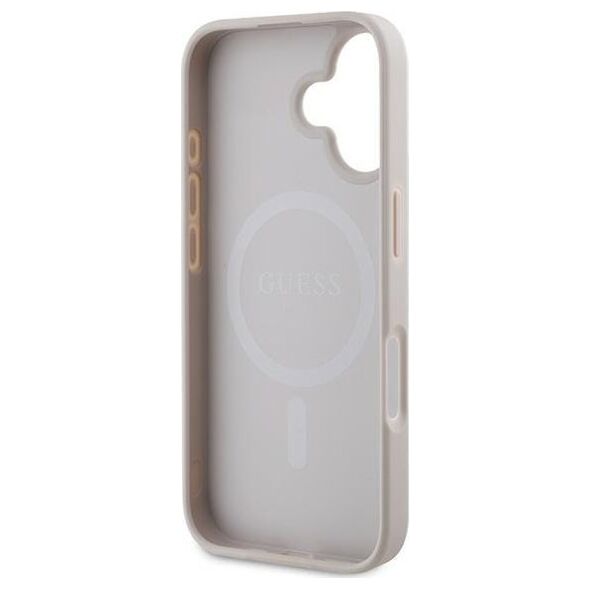 Guess Guess GUHMP16MG4GFRP iPhone 16 Plus 6.7" różowy/pink hardcase 4G Ring Classic Logo MagSafe