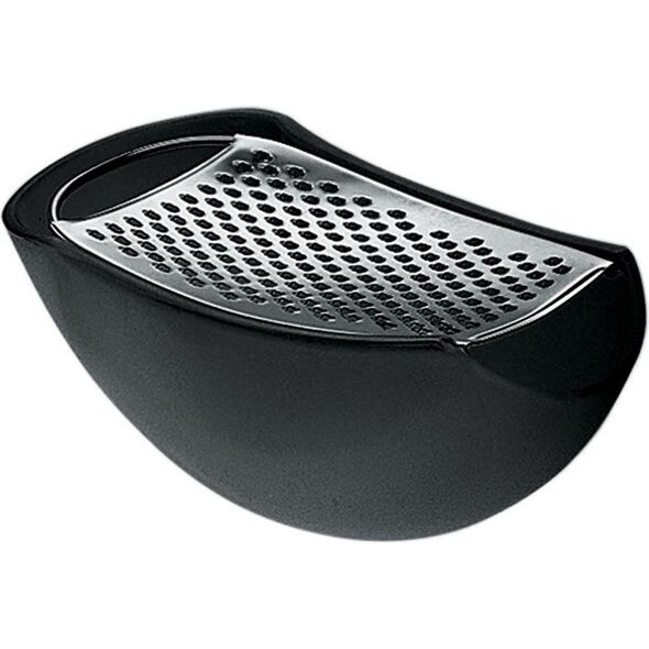 Alessi Parmenide Tarka do sera czarna ze stali nierdzewnej i termoplastiku (AARU01 B)
