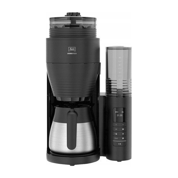 Ekspres przelewowy Melitta Melitta - AromaFresh II PRO Therm Czarny Mat - Ekspres przelewowy z wbudowanym młynkiem