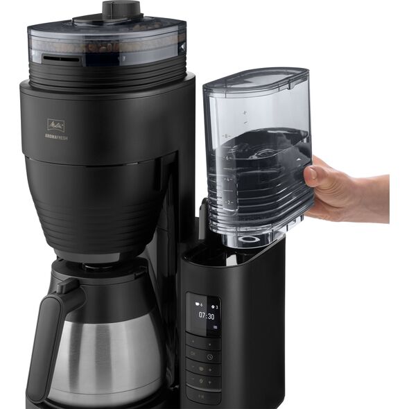 Ekspres przelewowy Melitta Melitta - AromaFresh II PRO Therm Czarny Mat - Ekspres przelewowy z wbudowanym młynkiem