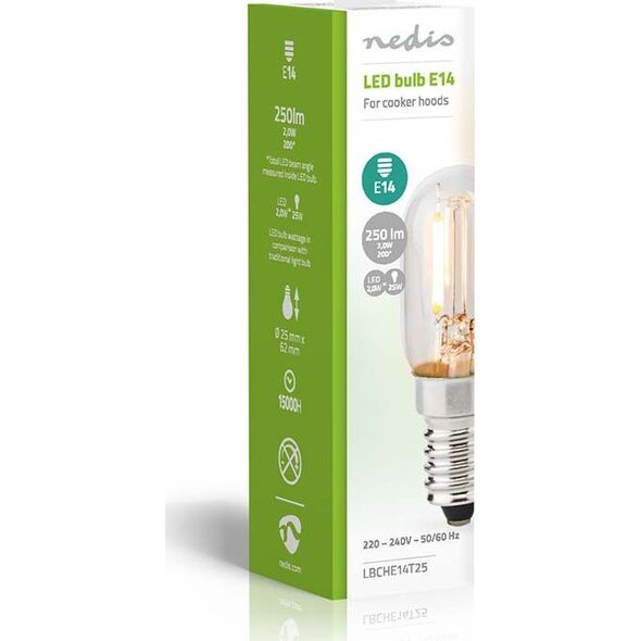 Nedis Nedis LBCHE14T25 λάμπα LED Λευκό 2700 K 2 W E14