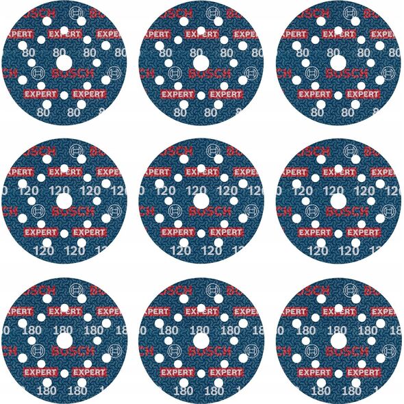 ΛΕΠΤΟΜΕΡΗΣ ΧΑΡΤΙ BOSCH EXPERT O780,125,SET,9PC