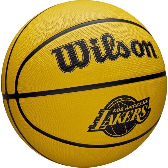 Wilson NBA Team Tribute Solid Los Angeles Lakers Μπάλα WZ4025414XB Κίτρινο 5