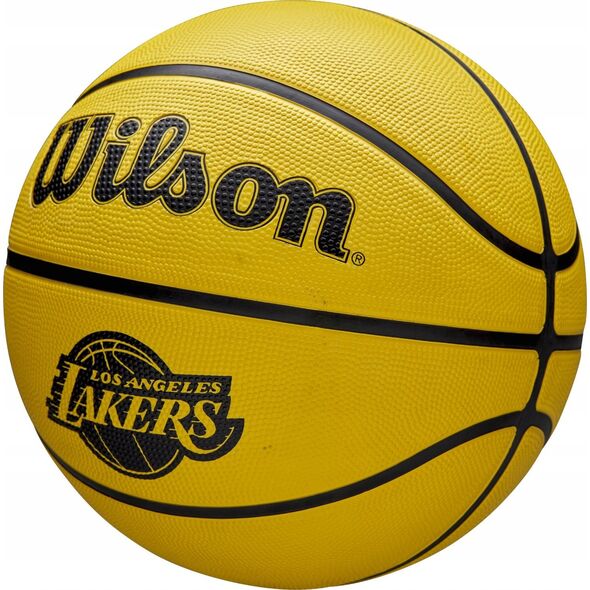 Wilson NBA Team Tribute Solid Los Angeles Lakers Μπάλα WZ4025414XB Κίτρινο 5