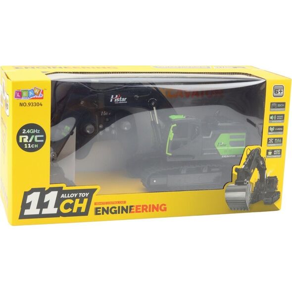 LeanToys Koparka Gąsienicowa Zdalnie Sterowana 2.4G 11CH Czarna