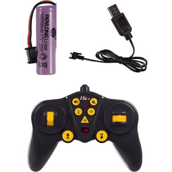 LeanToys Wóz Strażacki Zdalnie Sterowany Wysuwana Drabina Rozpylanie Wody 2.4G 11CH