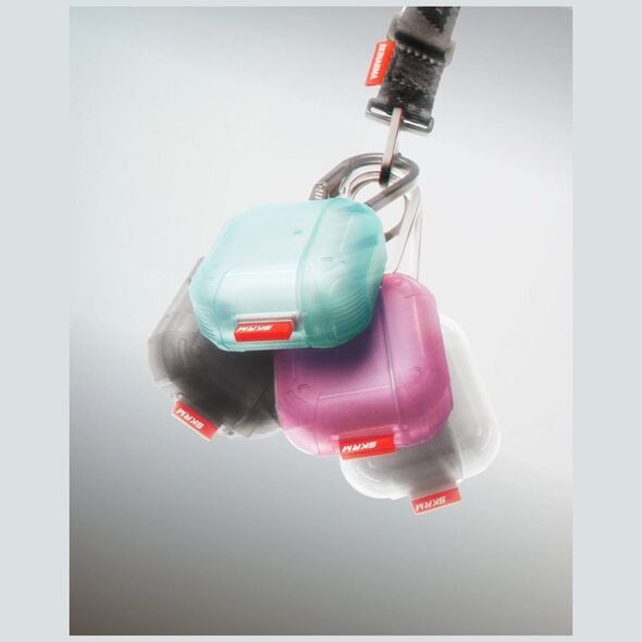 Θήκη SKINARMA Mecha CE για AirPods 4 smoke