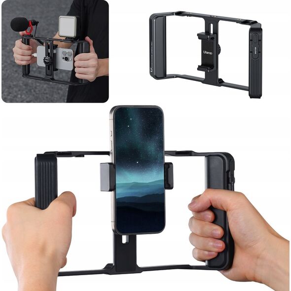 Stabilizator Klatka Uchwyt Ramka Vlog Live Stream do Telefonu / ULANZI / MA05