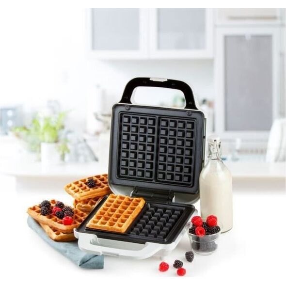 Gofrownica Domo Domo Tasty Waffle XL, waffle maker (white/stainless steel)