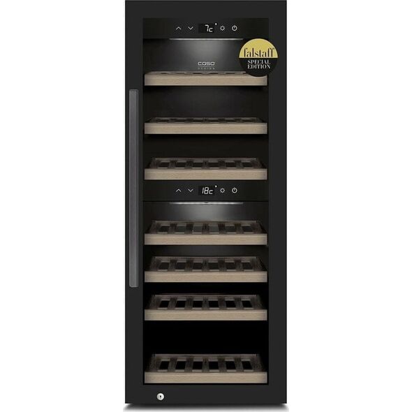 Chłodziarka do wina Caso Caso | Smart Wine Cooler | WineExclusive 66 | Energy efficiency class G | Free standing | Bottles capacity bottles | Cooling type Compressor technology | Juodas