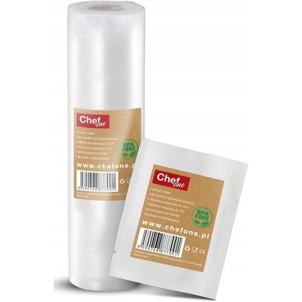 Chef One worki do zgrzewarek próżniowych 50 sztuk 12cmx40cm na kiełbase/rybe