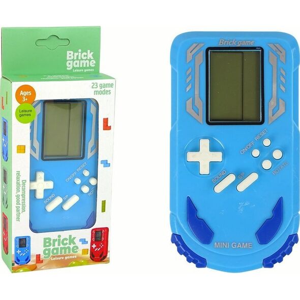 LeanToys Gra Konsola Brick Game Niebieska.