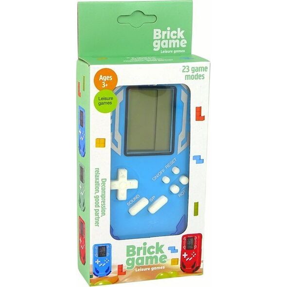 LeanToys Gra Konsola Brick Game Niebieska.