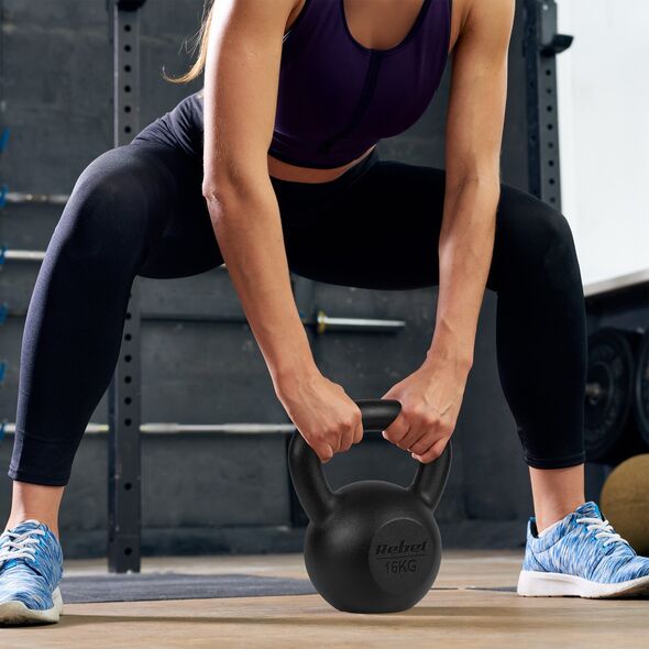 Rebel Kettlebell żeliwny 10kg, REBEL ACTIVE