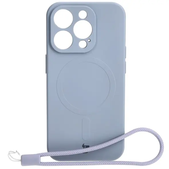 Bizon Case Silicone Magnetic Apple iPhone 15 Pro grey