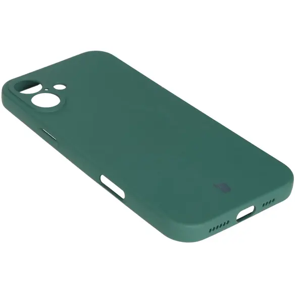 Bizon Case Silicone Magnetic Apple iPhone 16 dark green