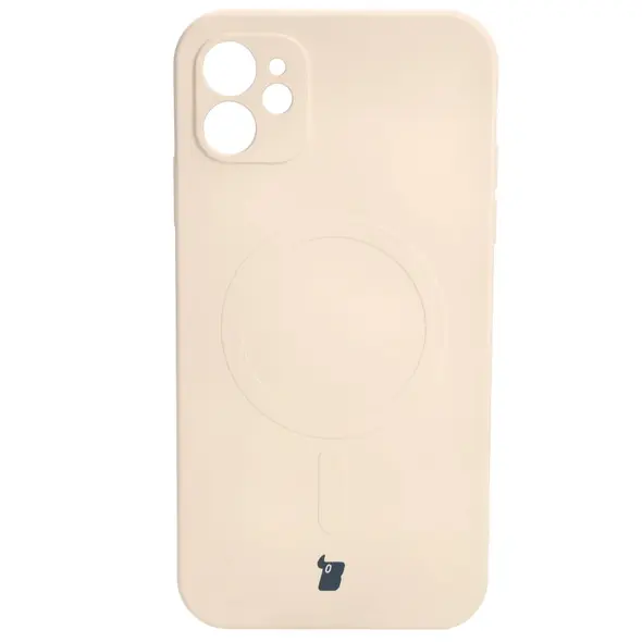 Bizon Case Silicone Magnetic Apple iPhone 11 beige