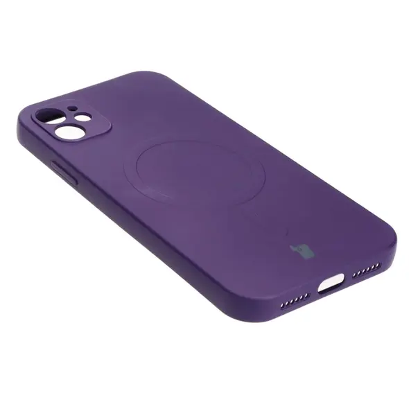 Bizon Case Silicone Magnetic Apple iPhone 11 plum
