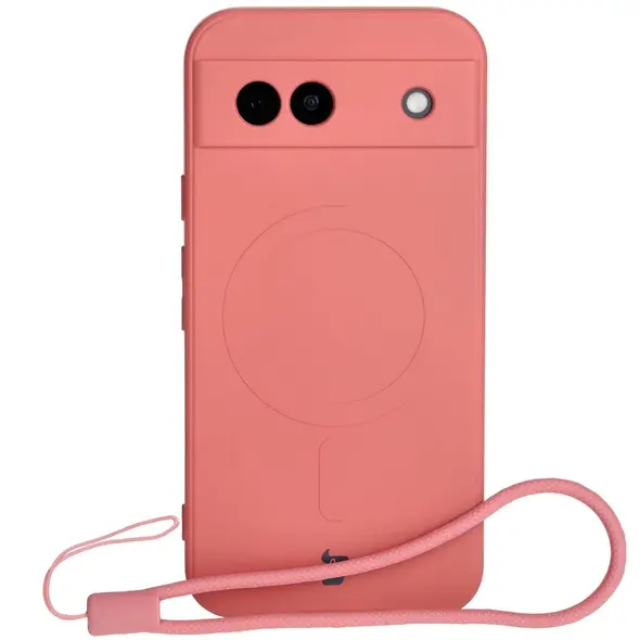 Bizon Case Silicone Magnetic Sq Google Pixel 8a dirty pink