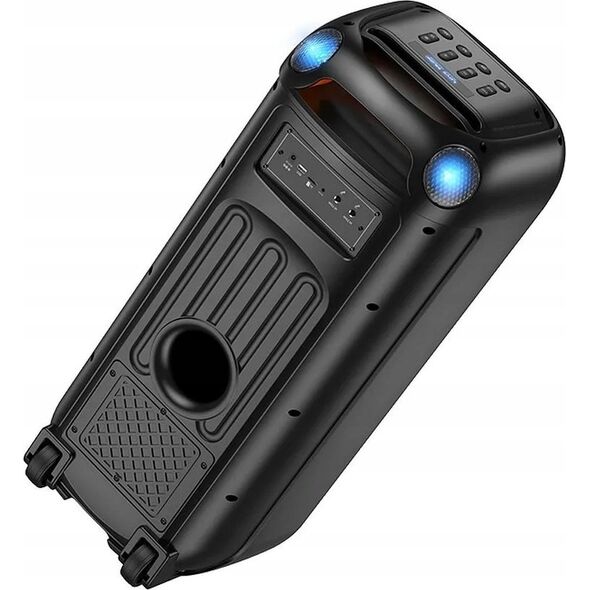 HOCO ηχείο bluetooth + 2 x ασύρματα μικρόφωνα HA13 Max μαύρο