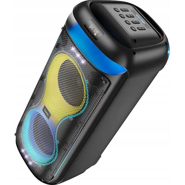 HOCO ηχείο bluetooth + 2 x ασύρματα μικρόφωνα HA13 Max μαύρο
