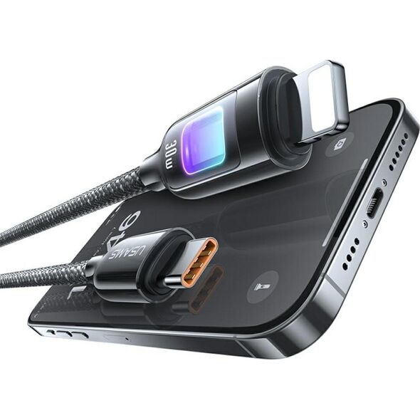 Καλώδιο USAMS TC Series SJ749 30W USB-C σε Lightning 1,2 m τιτάνιο
