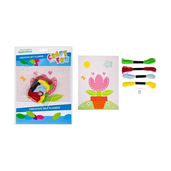 Craft with Fun ZESTAW KREATYWNY WIELKANOCNY KWIAT CRAFT WITH FUN 445961