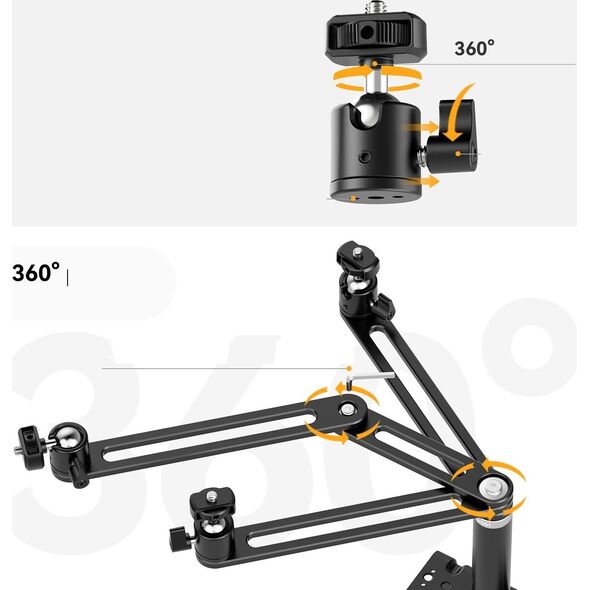 Uchwyt Mocowanie VESA na Monitor + 3x Ramię Głowica 3D 1/4'' Ulanzi / VS01