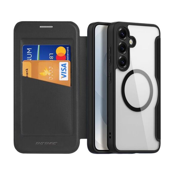 Θήκη Flip Dux Ducis Skin X Pro Wallet με MagSafe Samsung S931B Galaxy S25 5G Μαύρο 6971824160895 6971824160895 έως και 12 άτοκες δόσεις