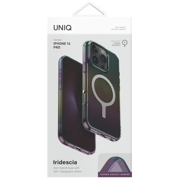 UNIQ Iridescia Apple iPhone 16 Pro Magclick Charging midnight