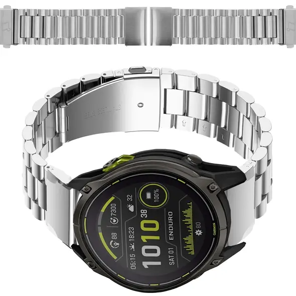 Bizon Strap Watch Aura Smartwatch 26 mm silver